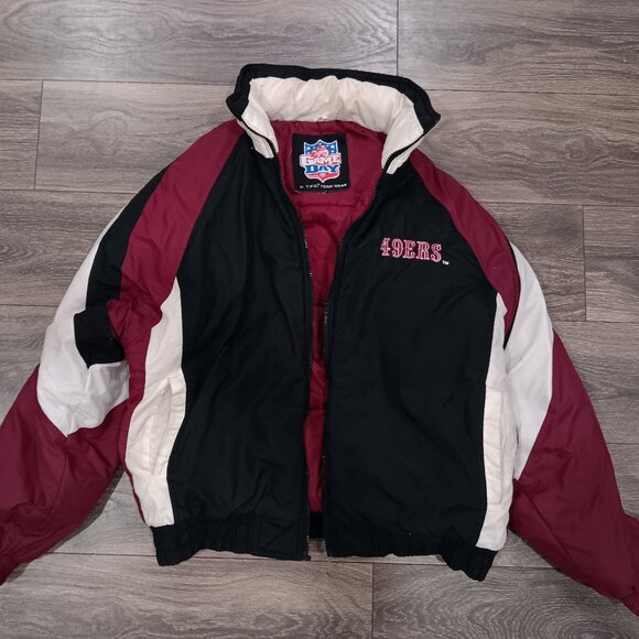 Vintage San Francisco 49ERS Jacket Size XL NFL Game Day T.F.G. Team Wear - Picture 4 of 12